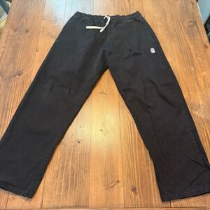 Standard Issue Slacker Pants Relaxed Fit Elastic Waistband Black Size XL Skater